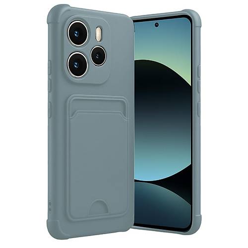 Redmi Note 14 4G Kelvin Kartvizitli Silikon - A��k Ye�il