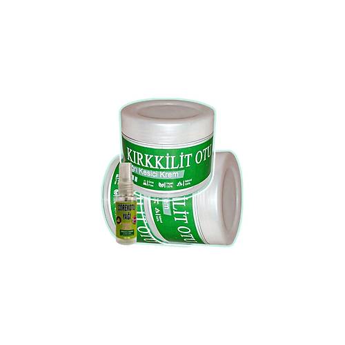 K�rkKilit Otu Rahatlat�c� Bak�m Kremi 3x100 ml+30 ml ��rek Otu  Ya� ile
