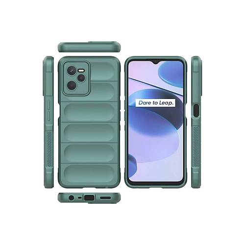 Realme C35 K�l�f Optimum Silikon - Koyu Ye�il