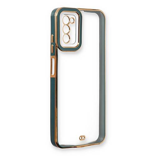 Galaxy A03S K�l�f Liva Lens Silikon - Ye�il