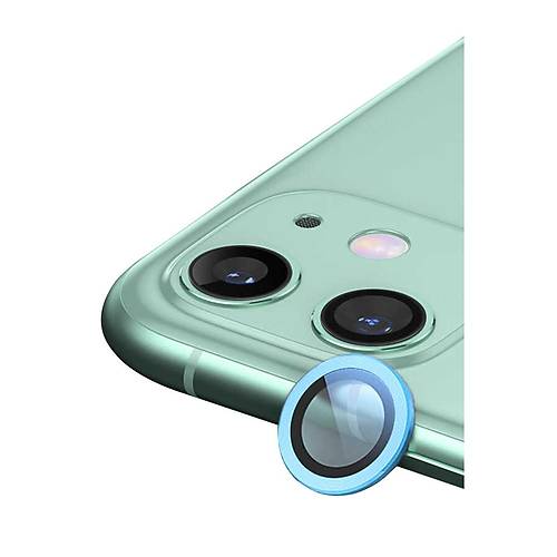iPhone 12 Mini Raze Metal Kamera Lens - Mavi
