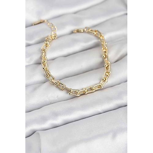 Gold Renk Tifani Model Pirin� Kad�n Bileklik