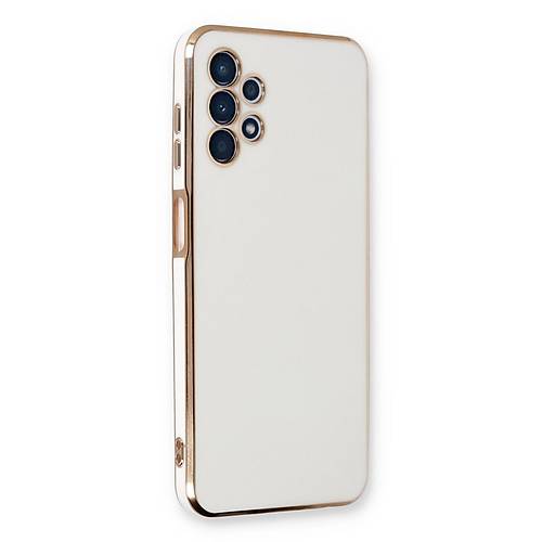 Galaxy A13 4G K�l�f Volet Silikon - Beyaz