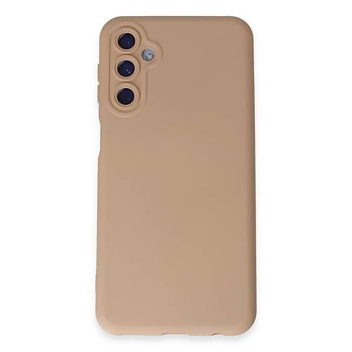 Galaxy M34 5G K�l�f Nano i�i Kadife Silikon - Pudra