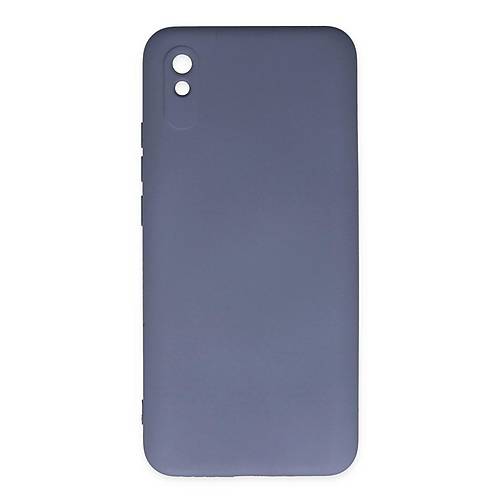 Redmi 9A K�l�f Nano i�i Kadife Silikon - Gri