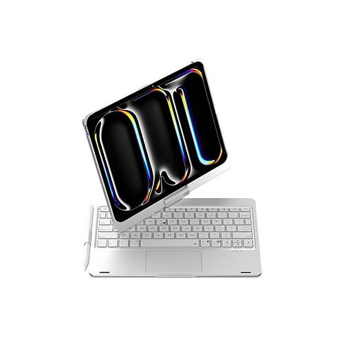 iPad Pro 11 (2024) F11 ATS K�l�f Magic D�nen Klavyeli Tablet K�l�f - G�m��