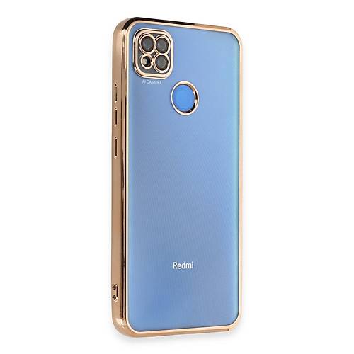 Redmi 9C K�l�f Razer Lensli Silikon - Gold