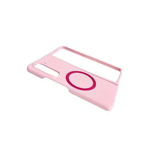 Galaxy Z Fold 5 K�l�f Mata Fold Kapak - Lila
