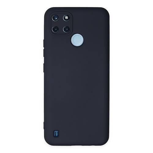 Realme C25Y K�l�f Nano i�i Kadife Silikon - Lacivert