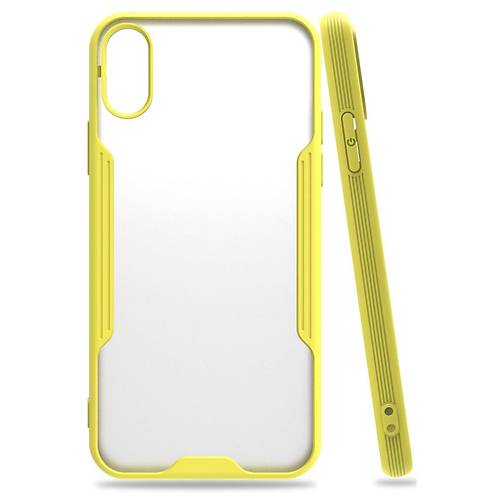 iPhone X K�l�f Platin Silikon - Sar�