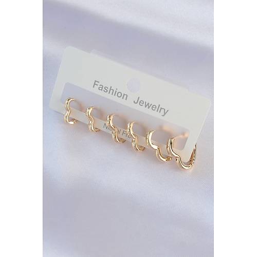 Pirin� Gold Renk Kalp Model K�pe Seti