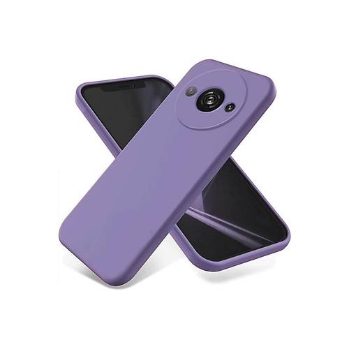 Redmi A3 4G K�l�f First Silikon - Lila