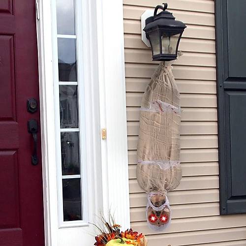 Halloween Sens�rl� I��kl� Hareketli Mumya 25x75 cm