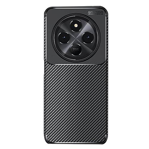 Redmi 14C K�l�f Auto Focus Karbon Kapak - Siyah