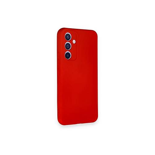Galaxy A54 5G K�l�f Nano i�i Kadife Silikon - K�rm�z�