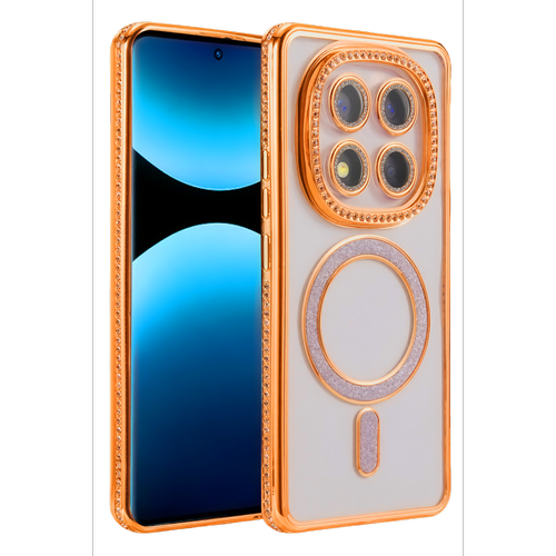 Redmi Note 15 Pro 4G Joke Simli Magneticsafe K�l�f - Turuncu