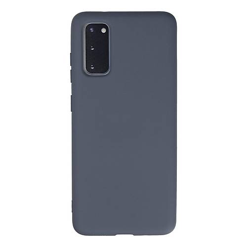 Galaxy S20 K�l�f Nano i�i Kadife Silikon - Gri