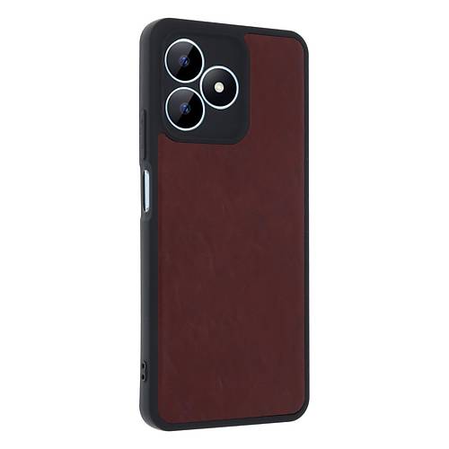 Realme Note 50 4G K�l�f Aras Deri Kapak - Bordo