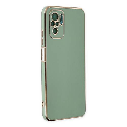 Redmi Note 10 K�l�f Volet Silikon - A��k Ye�il