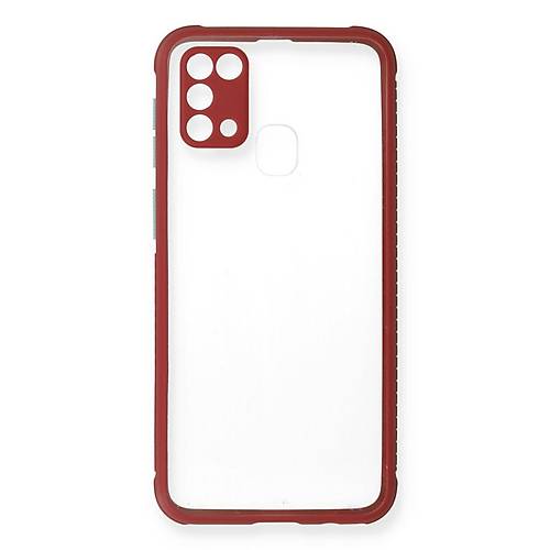 Galaxy M31 K�l�f Miami �effaf Silikon - Fu�ya