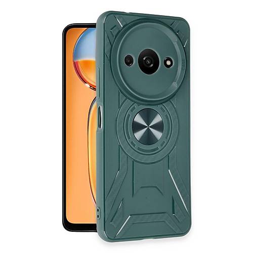 Redmi A3 4G K�l�f Lincoln Silikon - Koyu Ye�il