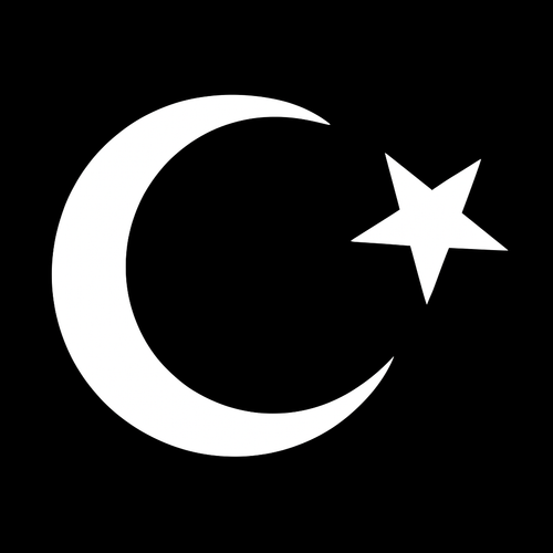 T�rk Bayra�� Oto Sticker Beyaz 23x17 cm