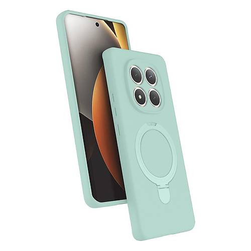 Redmi Note 15 4G Regal Magsafe Standl� Kapak - Su Ye�ili