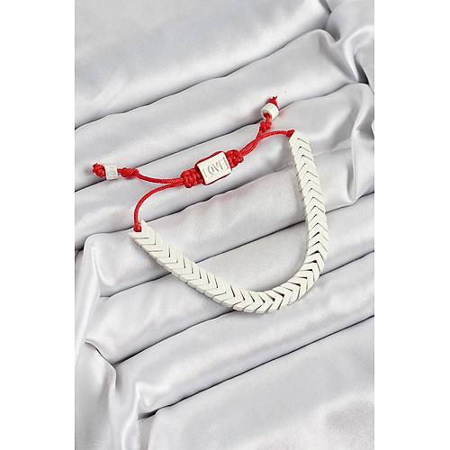 Pirin� Asans�rl� Beyaz Juju Kad�n Bileklik