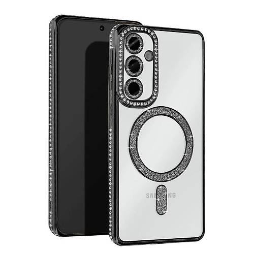 Galaxy A16 5G Joke Simli Magneticsafe K�l�f - Siyah
