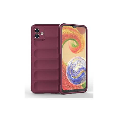 Galaxy A04E K�l�f Optimum Silikon - Bordo