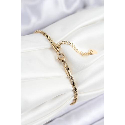316L �elik Nazar Boncu�u Detayl� Ya�am �i�e�i Model Gold Renk Kad�n Bileklik