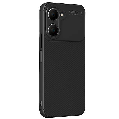 Y18 K�l�f Auto Focus Karbon Kapak - Siyah
