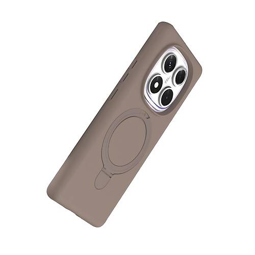 Redmi Note 14 Pro 5G Regal Magsafe Standl� Kapak - ��l Titanyum