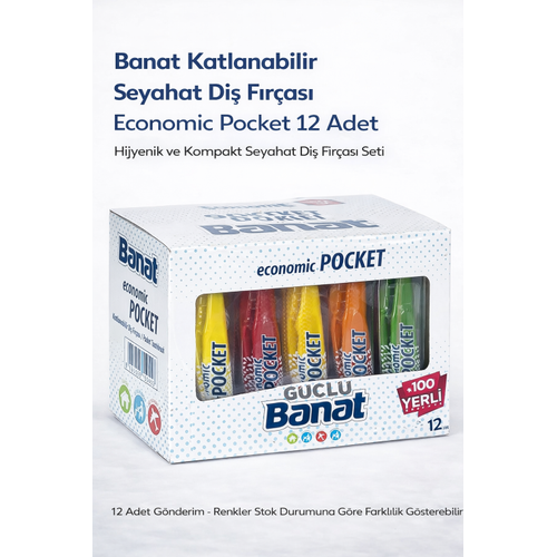 Banat Katlanabilir Seyahat Di� F�r�as� Economic Pocket 12 Adet Ta��nabilir Kompakt Tasar�m
