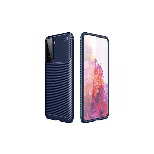 Galaxy S21 Plus K�l�f Auto Focus Karbon Kapak - Lacivert