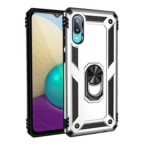 Galaxy A02 K�l�f Sofya Y�z�kl� Silikon Kapak - G�m��