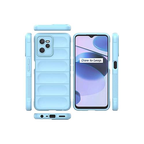 Realme C35 K�l�f Optimum Silikon - Sky Blue