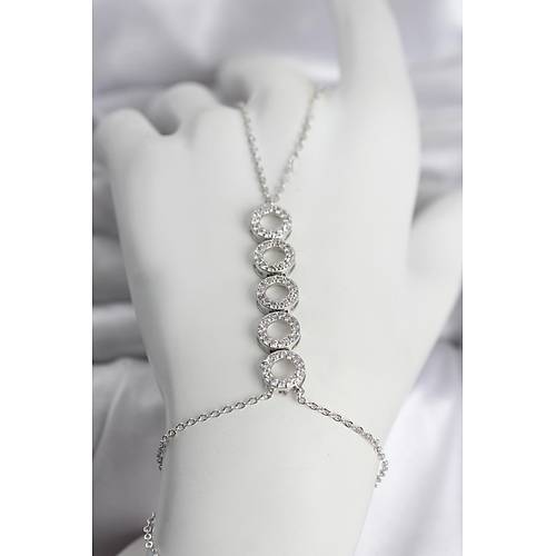 Pirin� G�m�� Renk Zirkon Ta�l� S�ral� Halka Model Kad�n �ahmeran