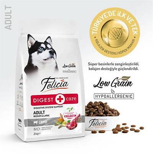 Hypoallergenic Medium Large Kuzulu D���k Tah�ll� Yeti�kin K�pek Mamas� 3 Kg