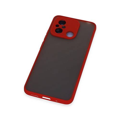 Redmi 12C K�l�f Montreal Silikon Kapak - K�rm�z�