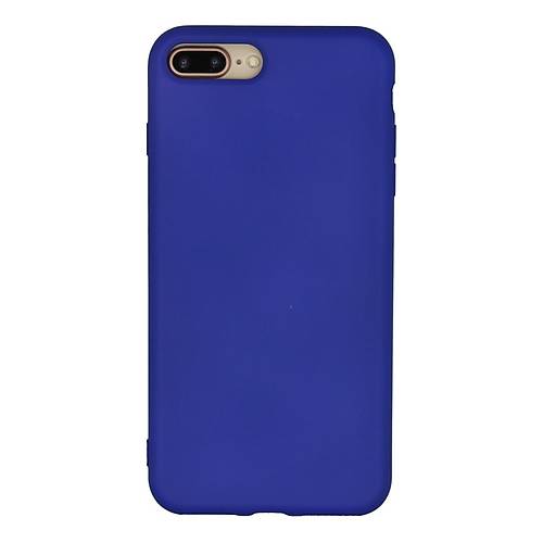 iPhone 7 Plus K�l�f Nano i�i Kadife Silikon - Lacivert