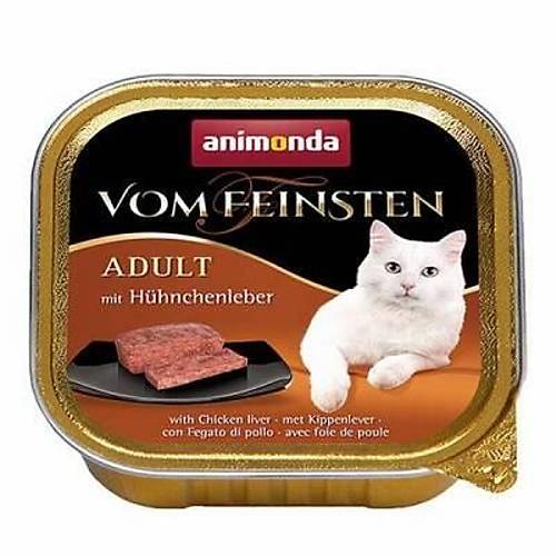 Vom Feinsten Tavuklu ve Ci�erli Yeti�kin Kedi Konservesi 6 Adet 100 Gr