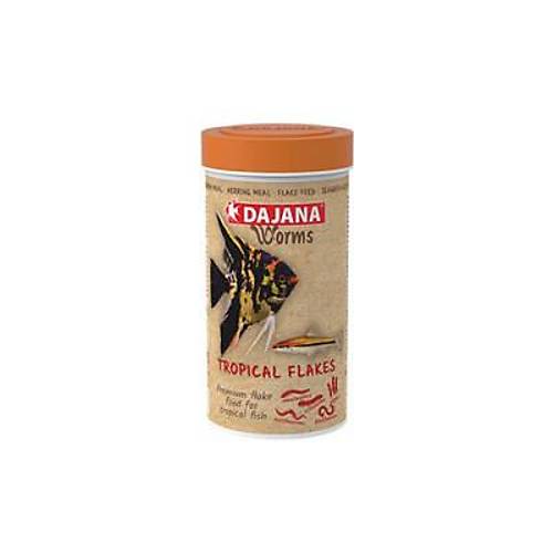 Worms Tropical Flakes Akvaryum Bal�k Yemi 250 Ml 45 Gr