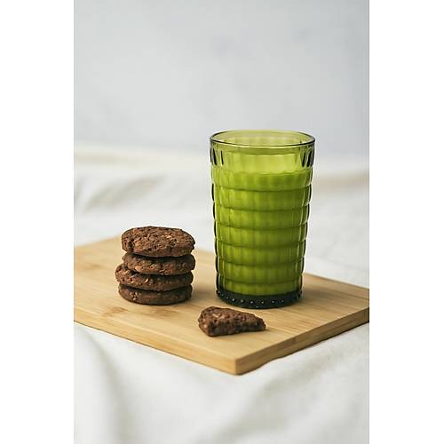Allegra Koyu Ye�il Akrilik Bardak 6'l� Set | 400 ml | Su, Me�rubat, Sunum ve Kahve Yan� ��in | Cam De�ildir | K�r�lmaya Dayan�kl�