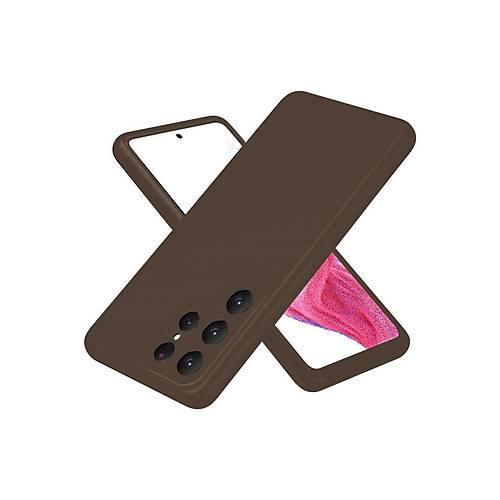 Galaxy S25 Ultra K�l�f First Silikon - Kahverengi