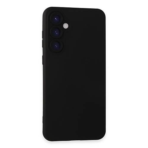 Galaxy S24 Plus K�l�f Nano i�i Kadife Silikon - Siyah