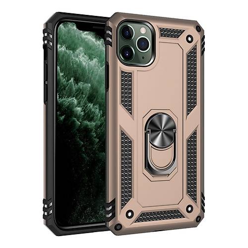 iPhone 11 Pro K�l�f Sofya Y�z�kl� Silikon Kapak - Gold