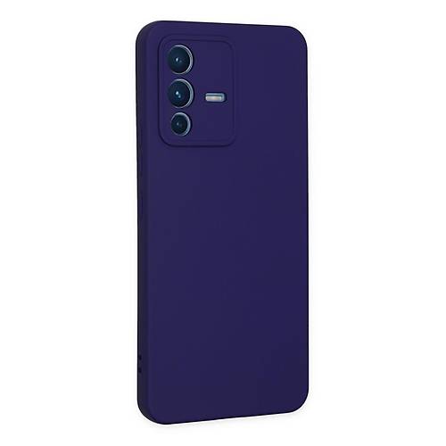V23 5G K�l�f Nano i�i Kadife Silikon - Mor