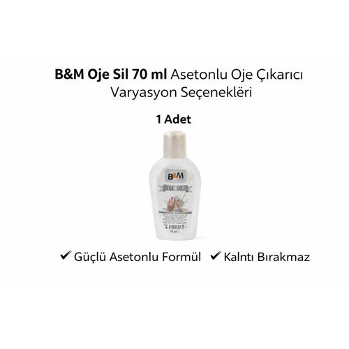 B&M Oje Sil 70 ml Asetonlu Oje ��kar�c� G��l� Form�l 1 ADET