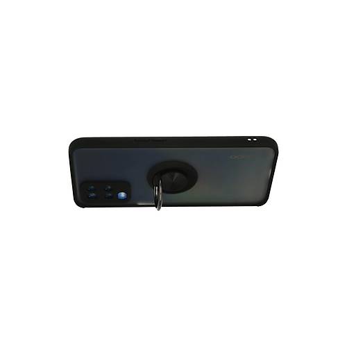 A54 4G K�l�f Montreal Y�z�kl� Silikon Kapak - Siyah